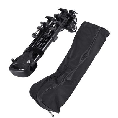 BAFOVY Camera Tripod Dolly, VX600 Pro 3 Camera Tripod Dolly with 3 Wheels Pulley System Universal Foldable Aluminum Tripod Roll 20kg Load Capacity 2741cm Height.