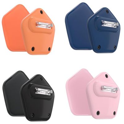 Air Tags-4 Pack| Air tag Holder for Kids Hidden GPS Tracker Case (Not Silicone) | New Material (Fully Waterproof) (Fully Closed) | with Invisible Pin(Black Pink Orange Blue