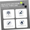 DIYEAH 3pcs Keychain Protective Cover for Tile Mate Shockproof Case Silicone Case Scratch Resistant Easy to Clean view 4