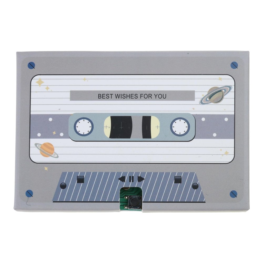 Voice Cassettes Tape 30/60/300 Seconds Message Recorder Customizable Sound Greeting Card For Couple