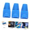 KALLORY 100pcs Ethernet Connector Boot Cover Network Caps Plastic Shield for Cable Ends Dust and Breakage Prevention Essential Network Accessory view 2