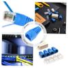 KALLORY 100pcs Ethernet Connector Boot Cover Network Caps Plastic Shield for Cable Ends Dust and Breakage Prevention Essential Network Accessory view 4