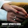 ASHATA Smart Ring Health Ring with LED Display Touch Screen, Smart Fitness Tracker Rings for Activity Sleep Step, IP68 Stainless Steel Sleep Tracker for Cycling Running Swimming (#8) (#9) view 3