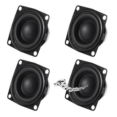 ALMOCN 4PCS 2" 4Ohm 10W DIY Small Full Range Audio Speaker Stereo Woofer Loudspeaker for Arduino and DIY Speaker