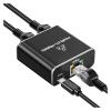 lowmountainswere 1000Mbps Ethernet Splitter RJ45 1X2 1X3 1X4 LAN Network Extender Adapter Compatible with The PC Computer Router Switch Works at The Same Time(1 to 4) view 2
