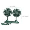 Cabilock Rotatable Car Usb Fan Rv Fan for Auto for Car Abs Material Low Noise Easy Installation view 2