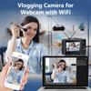 5K Digital Camera with WiFi Uprade, 75MP HD Vlog Camera with 18X Digital Zoom, Autofocus Retro Compact Cam with 3 Inch Screen for Travel Photography (Black) view 4