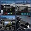 Carpuride Double Din Car Stereo with CarPlay and Android Auto Car Radio 9" HD Floating Touchscreen Car Audio Receivers with Bluetooth, EQ Subwoofer, Mirror Link, SWC, Backup Camera, AUX, AM/FM Radio view 4