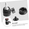 BRIGHTFUFU Swivel Head Tripod Ball Head with Hot Shoe Mount Adapter Mini for Cameras and Microphones Durable Construction Flexible and Easy to Use view 4