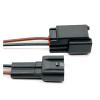 2 Pin Car Dashboard Midrange Center Speaker Ignition Coil Electronic Connector Wiring Harness Plug Compatible With F~rd Fox Mondeo E4014(2P Male,5 Pcs) view 3
