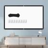 180/200 Inch Projector Screen, 16:9 HD Projector Screen, Support Double Sided Projection, with Bag And Rope, Portable Foldable Screen Anti-Crease Indoor Outdoor Projector Movies Screen(200inch) view 1