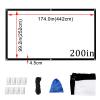 180/200 Inch Projector Screen, 16:9 HD Projector Screen, Support Double Sided Projection, with Bag And Rope, Portable Foldable Screen Anti-Crease Indoor Outdoor Projector Movies Screen(200inch) view 2