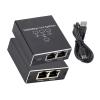 lowmountainswere 1000Mbps Ethernet Splitter RJ45 1X2 1X3 1X4 LAN Network Extender Adapter Compatible with The PC Computer Router Switch Works at The Same Time(1 to 3) view 1