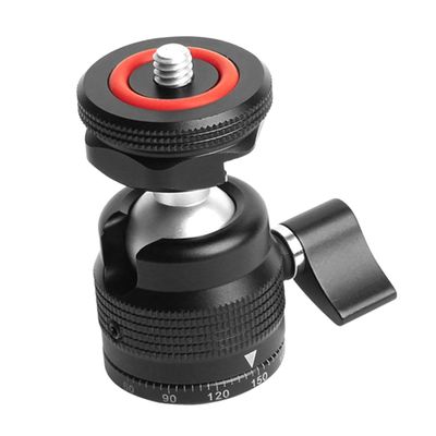 Lurrose Rotating Hot Shoe Adapter Mount for Tripod Mini Camera Holder Clip for Led Lights and Smartphone Compact Design for Easy Portability