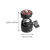 Lurrose Rotating Hot Shoe Adapter Mount for Tripod Mini Camera Holder Clip for Led Lights and Smartphone Compact Design for Easy Portability view 2