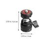 Balacoo 360 Degree Rotatable Phone Ring Light Camera Mount Ball Head Hot Shoe Adapter view 2