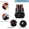 ALAZA School backpacks for girls boys White and Red Rose Backpack Students Bookbag for school bag Womens Casual Daypack College Bookbag view 3