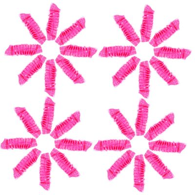 500 Pcs Pink PE Waterproof Ear Covers for Hair Dye and Shower
