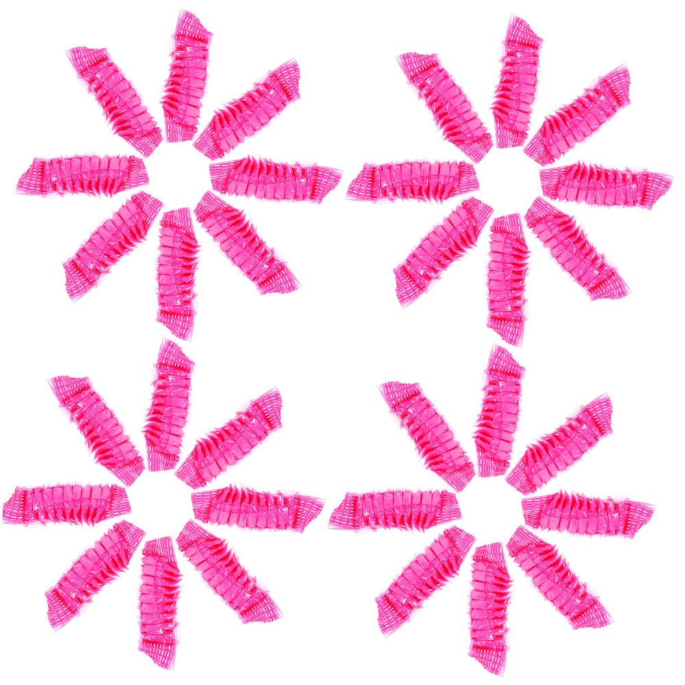 500 Pcs Pink PE Waterproof Ear Covers for Hair Dye and Shower