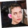 500 Pcs Pink PE Waterproof Ear Covers for Hair Dye and Shower view 2