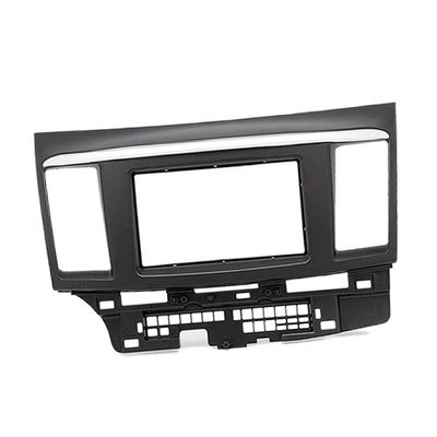 Cnonee1 Car Stereo Double 2 Din Fascia Dash Panel Facia Kit Trim Central Control Audio DVD Panel Frame Replacement for MITSUBISHI Lancer 2009 2010 2011 2012 Hatch