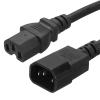 PATIKIL AC Power Cord 3 Prong C14 Male to C15 Female 1.5mm2 5m 16.4Ft 250V 10A PDU Extension Cable for Laptop Electronics TV Computer Printer Radio Monitor view 1