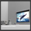 WUPRO QuadraArc Motorized ALR Projector Screen, Black Crystal 4K Electric Drop Down Screen, Wall & Ceiling Mount, Compatible with 1800 ANSI Lumens ST/LT Projectors 100" view 4