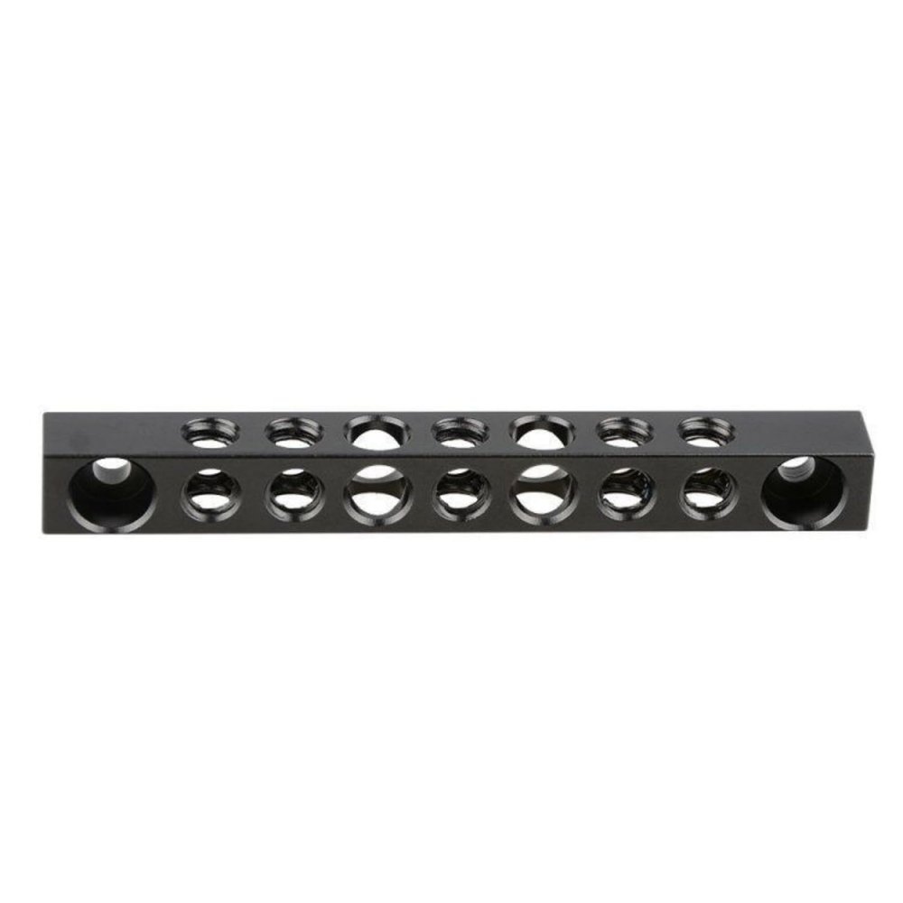 RSHuiOUXX Aluminum Cheese Rod with 1/4inch Screw Holes for DSLR Cameras Monitors Cage Photography Accessories Shoe Mount