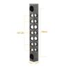 RSHuiOUXX Aluminum Cheese Rod with 1/4inch Screw Holes for DSLR Cameras Monitors Cage Photography Accessories Shoe Mount view 4