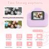 Instant Print Camera for Kids, 2.4 Inch Screen 48MP 6X Digital Zoom 1080P HD Digital Video Camera, Toddler Portable Travel Print Digital Camera Toy for Boys Girls (Purp le) view 2