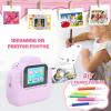 Instant Print Camera for Kids, 2.4 Inch Screen 48MP 6X Digital Zoom 1080P HD Digital Video Camera, Toddler Portable Travel Print Digital Camera Toy for Boys Girls (Purp le) view 4