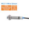 1pc M12 Inductive Sensor Switch NPN PNP Embedded Type Waterproof Proximity Switch NO NC Metal Detection 2mm Distance(PNP NO) view 2