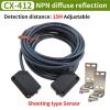 1pc Red LED Switch CX-411 NPN PNP, Proximity Switch, Reflection Sensor, CX-412(CX-412) view 2