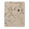 Airplane Lines Map Case Compatible with iPad 9th 8th 7th Generation 10.9 Inch 2021/2019/2018,Funny Cover with Trifold Stand + Pencil Holder for Boys Girls,iPad Pro 13inch 2024 view 1