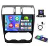 9" Android 13 Car Stereo w/CarPlay &Android Auto for Subaru Forester XV/WRX 2015-2018 Double Din HD Touch Screen Car Multimedia Player with GPS Navi WiFi SWC FM Mirror Link Split Screen(2+32G) view 1