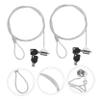 Balacoo 2 Sets Laptop Locking Cable Security Hardware Lock Kit for Computers and Tablets Keyed Portable Lock for Notebook and Monitor view 3