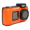 65MP 4K Dual Screen Camera Autofocus 2500mAh for Snorkeling Diving Beach Activities (Orange) view 2