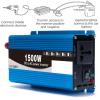 1500W Pure Sine Wave Inverter -12V/24/V/48V/60V T- 120V AC Converter with USB LCD Display Screen, Suitable for Use During Vacations, Business Trips(Size:60V to 120V) view 4