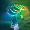 6PCS 8" Audio - Visual Magic - Packed LED Speaker Rings - Ideal for Cars, Trucks & Sandtoys - Mesmerizing Dreamy Color Chase, Accurate Music - Sync, Hassle - Free Installation view 1