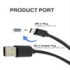 Replacement USB C charging cable compatible with charging cables for Skullcandy Indy Evo/Push Ultra/Fuel/ANC/Sesh/Hesh Evo headsets and Jabra Elite 75t/85t/85h/Active 75t/3/4/7/7 Pro headsets(5FT) view 4
