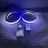 2PCS High - Quality 8" LED Speaker Rings - Immersive Audio - Visual Fusion, Dazzling Dream Color Chasing, Precise Music - Sync, Universal Fit for Cars/Trucks/Sandtoys - Ultra - Easy Install view 1