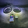 2PCS High - Quality 8" LED Speaker Rings - Immersive Audio - Visual Fusion, Dazzling Dream Color Chasing, Precise Music - Sync, Universal Fit for Cars/Trucks/Sandtoys - Ultra - Easy Install view 2