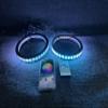 2PCS High - Quality 8" LED Speaker Rings - Immersive Audio - Visual Fusion, Dazzling Dream Color Chasing, Precise Music - Sync, Universal Fit for Cars/Trucks/Sandtoys - Ultra - Easy Install view 3