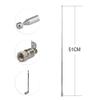 FM Telescopic Antenna Kit F Type Radio Replacement Antenna and Strong Magnetic Base Telescopic FM Radio Antenna view 2
