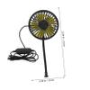 Alipis 12v Fan USB Interface Truck Bus Fan Rear Backseat Vehicles Circulation view 3