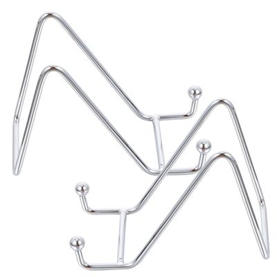 Alipis 2pcs Sturdy Wrought Iron Phone Display Rack Cellphone Rack Decorative Craft Stand Desk Ornament