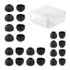 12 Pairs CCZ Silicone Replacement Earbud Ear Tips,Replacement Silicone IEM Tips, Compatible with KZ ZS10 PRO,Premium Blocking Out Ambient Noise, Secure Fit and Supreme(Black,24pcs, 3 Sizes SML) view 1