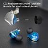 12 Pairs CCZ Silicone Replacement Earbud Ear Tips,Replacement Silicone IEM Tips, Compatible with KZ ZS10 PRO,Premium Blocking Out Ambient Noise, Secure Fit and Supreme(Black,24pcs, 3 Sizes SML) view 4