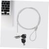 SHINEOFI 2 Sets Laptop Locks Adjustable Cable Keyed Anti-Theft Sturdy Material Monitor Laptop Security view 4