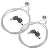 Angoily 2sets Laptop Lock Portable Keyed -Theft Security Cable Lock Rotatable Design -Theft Cable Fit for Laptops Desktops and view 1